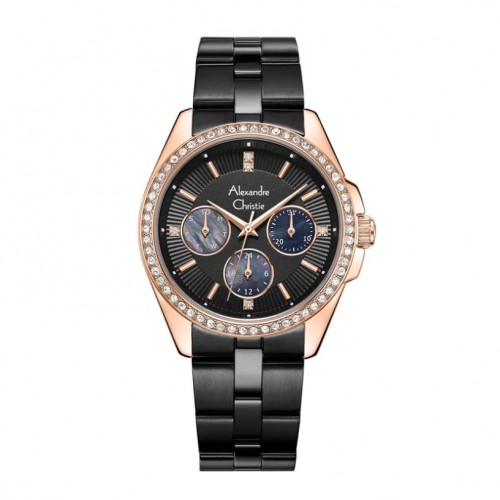 Alexandre Christie AC 2949 Rosegold Black New BFBBRMA
